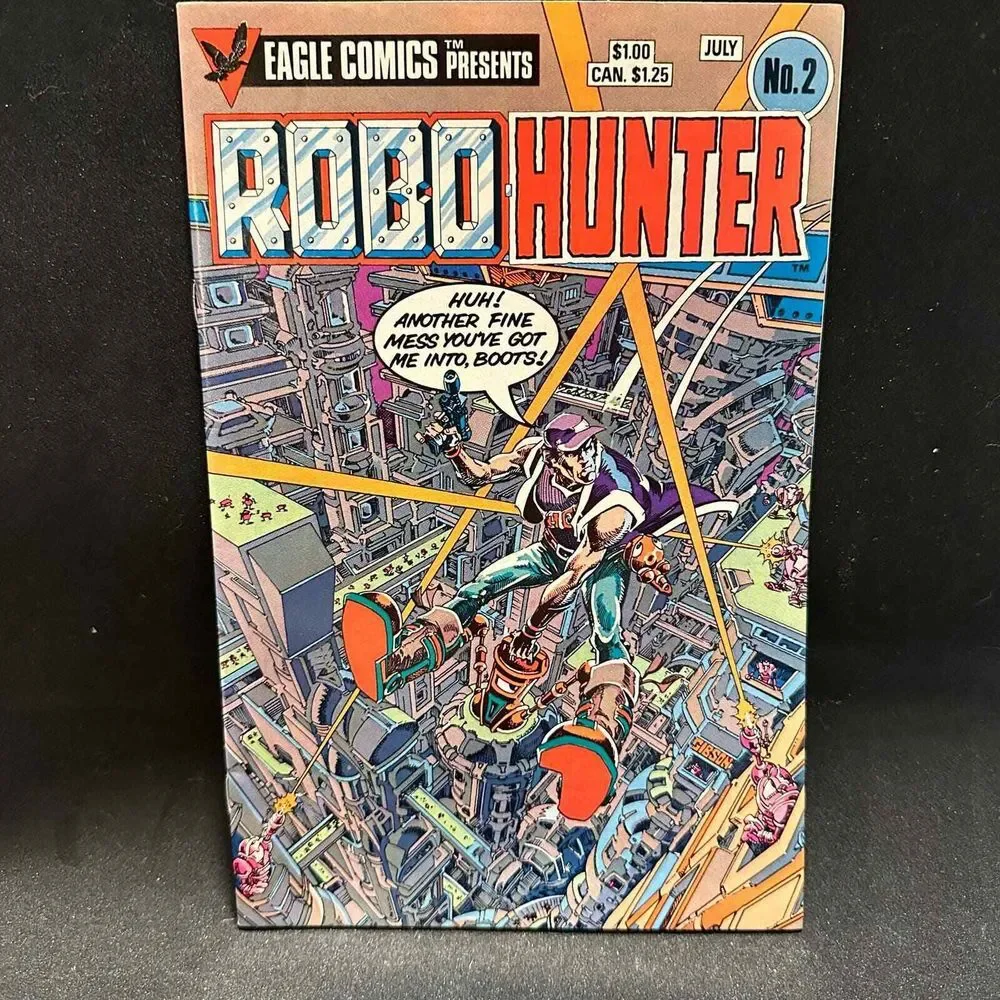 ROBO HUNTER Volume 1 No. 2‎ July 1984 Eagle Comics Magazine Book Vintage